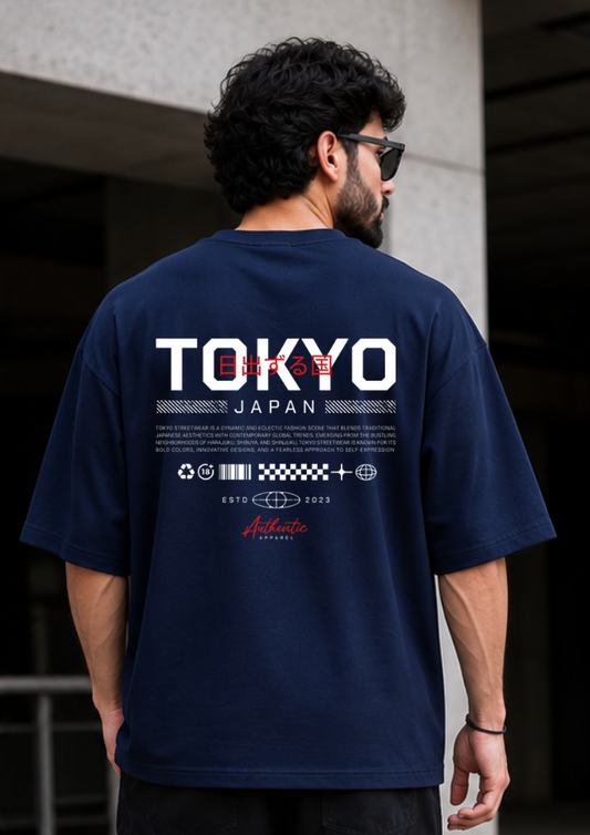 Tokyo Cityscape Edition: 240 GSM Heavyweight Drop Shoulder Oversized Tee