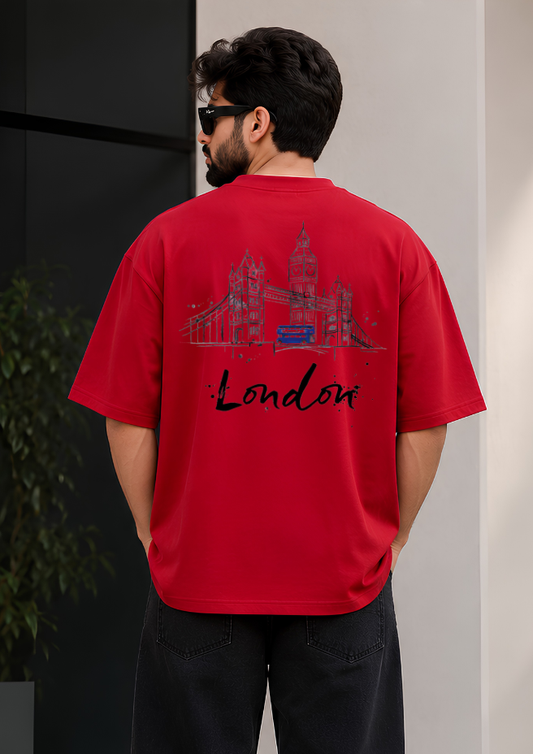London Oversized T-Shirt – 240 GSM Premium Cotton | Streetwear Tee
