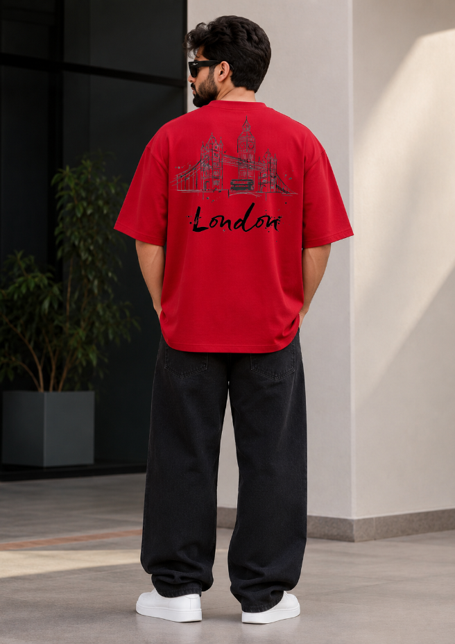London Oversized T-Shirt – 240 GSM Premium Cotton | Streetwear Tee