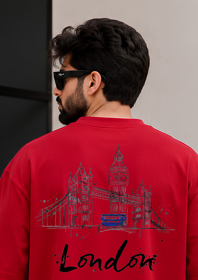 London Oversized T-Shirt – 240 GSM Premium Cotton | Streetwear Tee