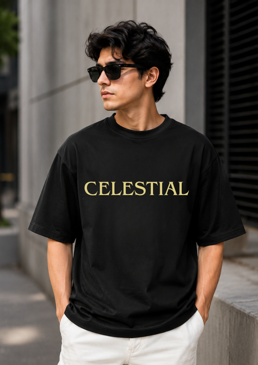 Celestial Edition: Vintage Angel Graphic 240 GSM Drop Shoulder Tee